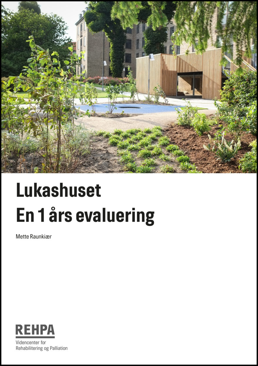 REHPA-rapport forside: Lukashuset - En 1 års evaluering