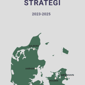 Forside af folderversionen af REHPA Fundraisingstrategi 2023-2025